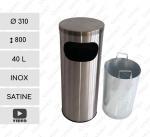 GESSERIT J 310 Inox 40 liter Utcai hulladékgyűjtő