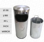 GESSERIT J 310 Inox Mirror 40 liter Utcai hulladékgyűjtő